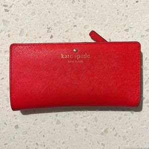 Kate spade red wallet